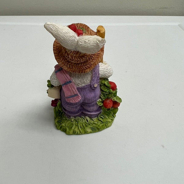 Easter Rabbit Figurine Resin Standing Easter Rabbit Figurines Lot of 3