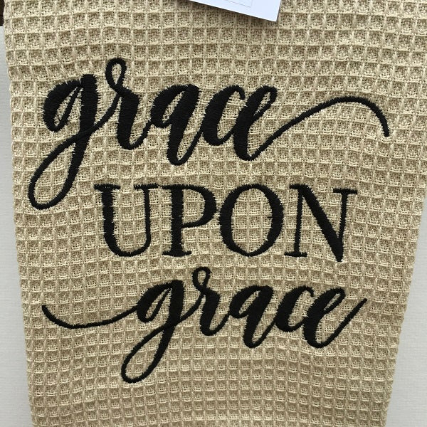 Craft House Designs Dish Towel Grave Upon Grace Dish Towel-Chickenmash Farm