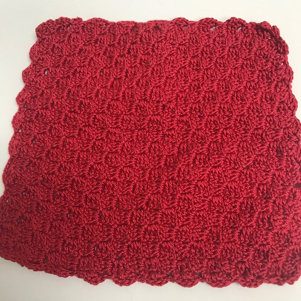 Handmade Crocheted Cotton Washcloth – Pick Your Color