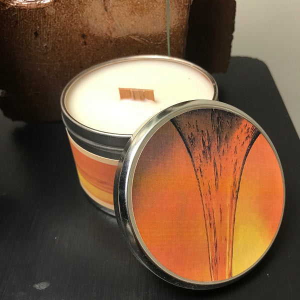 Honey Bourbon Wood Wick Soy Candle-Chickenmash Farm