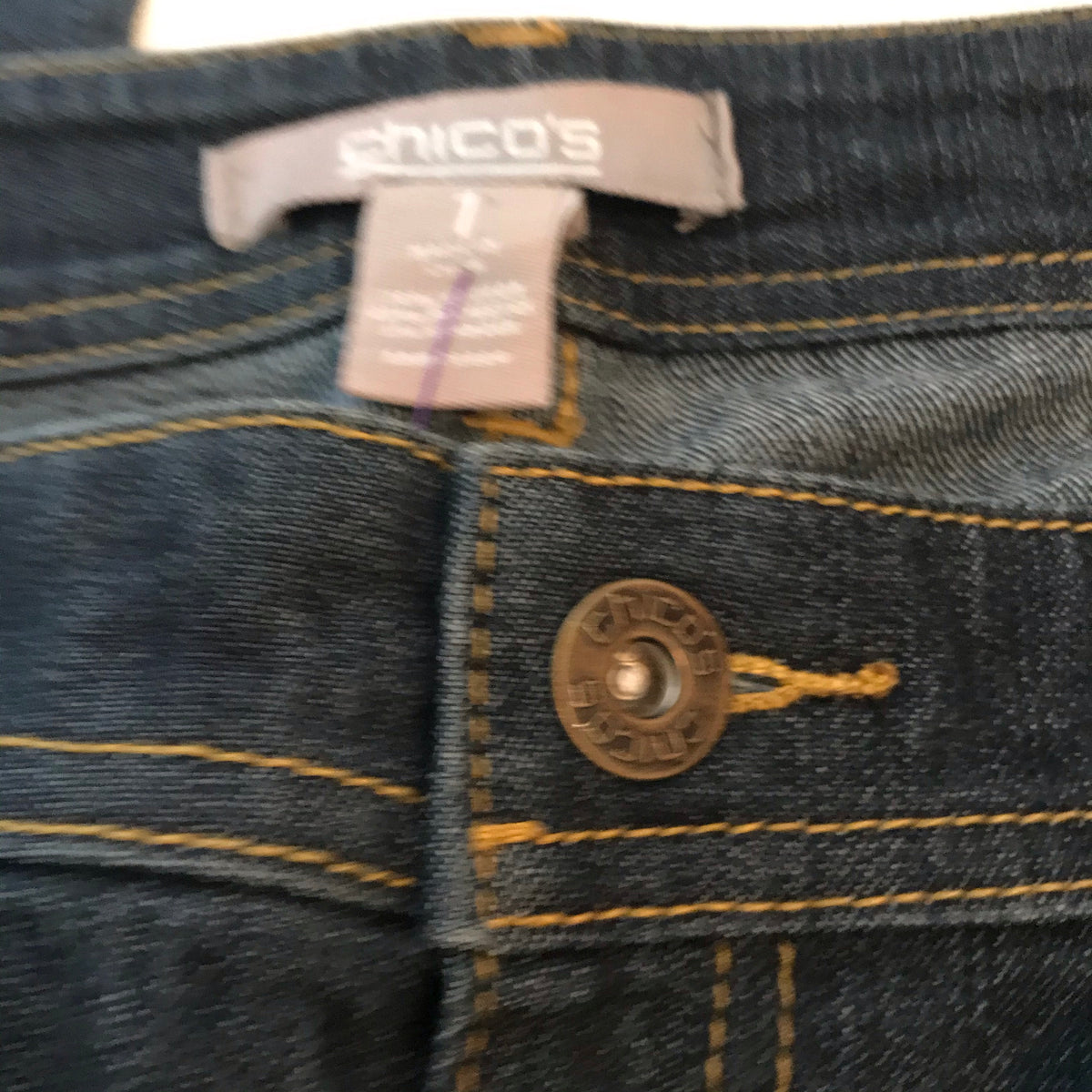 Chico's Women's Jeans, Size 1 Stretch Denim Jeans-Chickenmash Farm