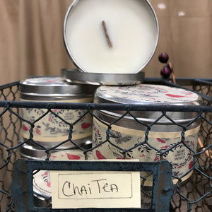 Chai Tea Wood Wick Candles | Soy Candles-Chickenmash Farm