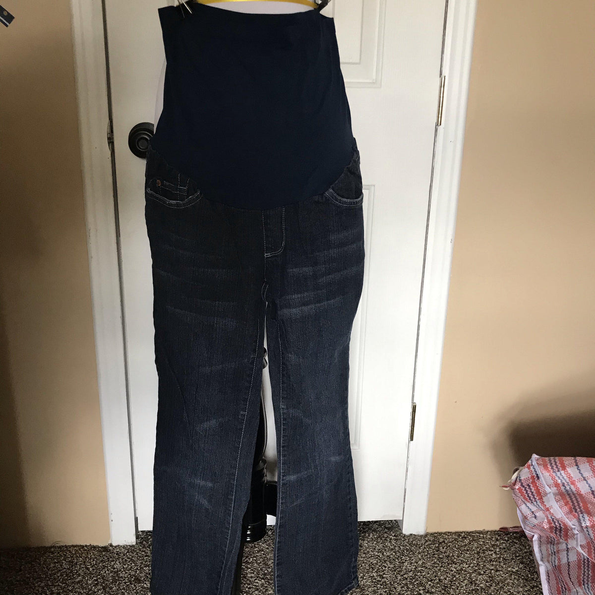 A Pea In The Pod Maternity Jeans, Full Panel Size PS-Chickenmash Farm