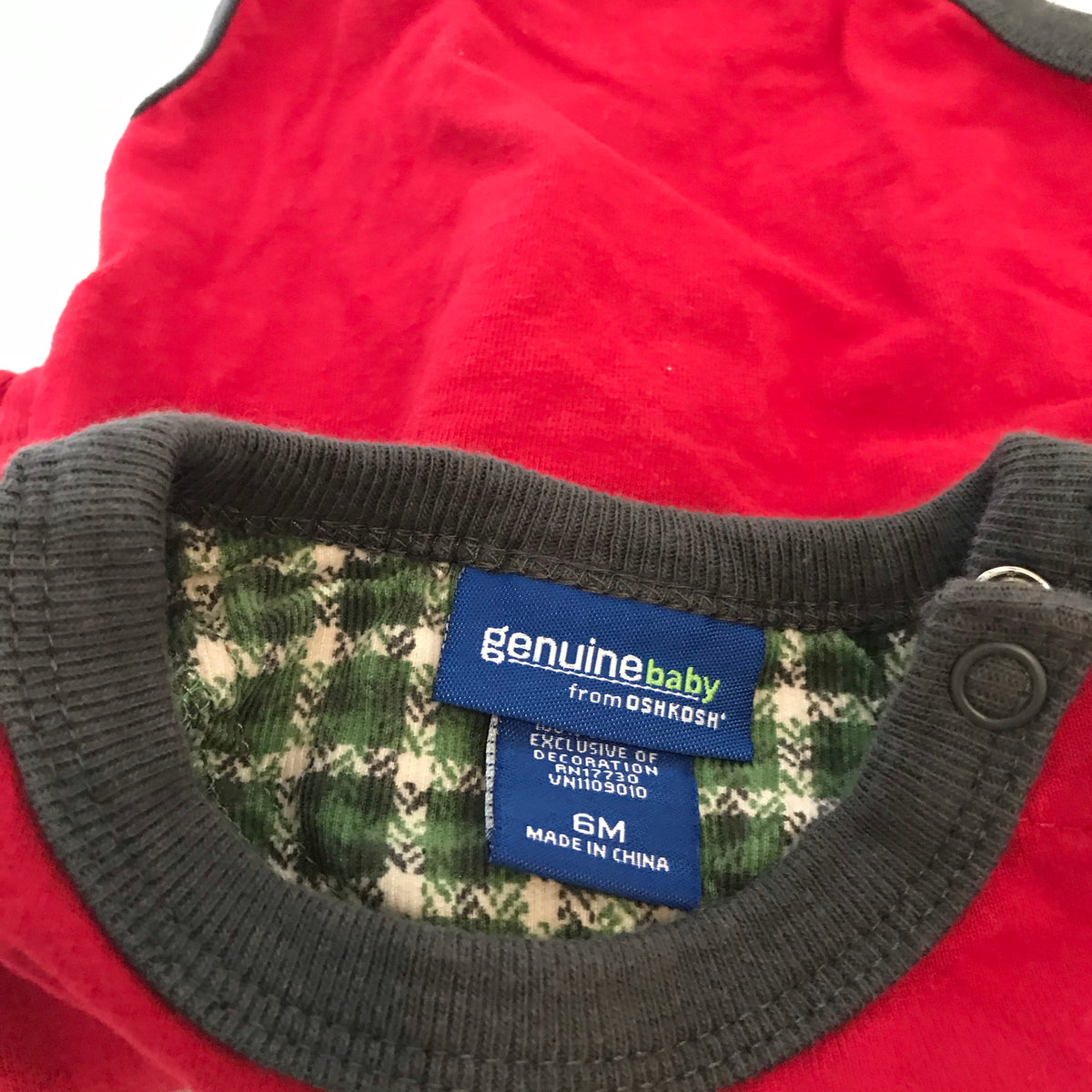 Baby Boy's Oshkosh One-Piece Long Sleeve Bodysuit Size 6 Months Set of 2-Chickenmash Farm