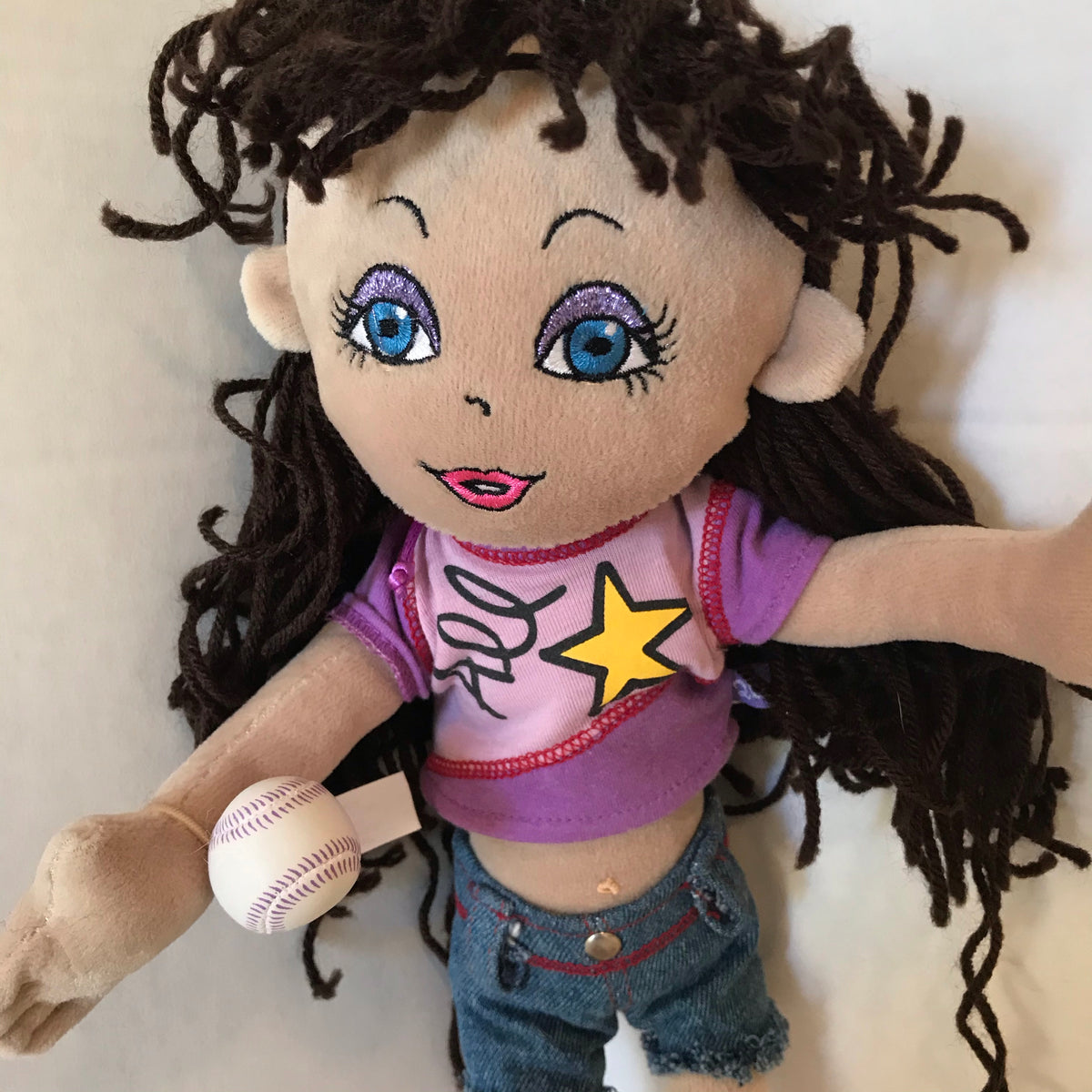 Build A Bear Friends 2B Made All Star Doll With Softball Accessory-Chickenmash Farm