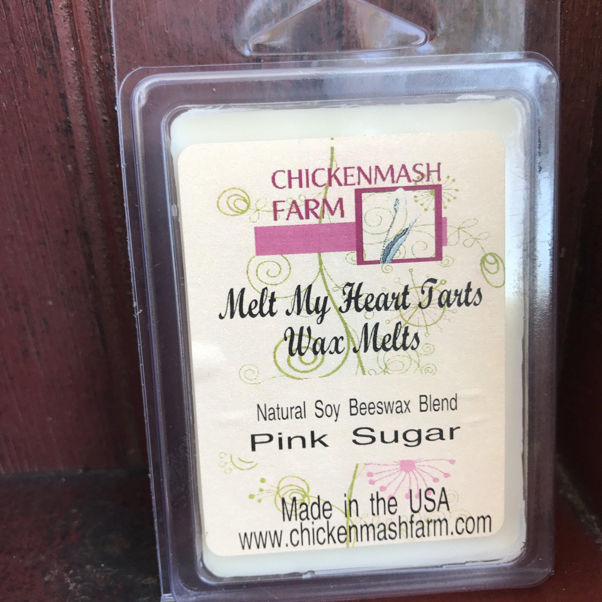 Pink Sugar Melt My Heart Tarts | Candle Melt | Wax Melts-Chickenmash Farm