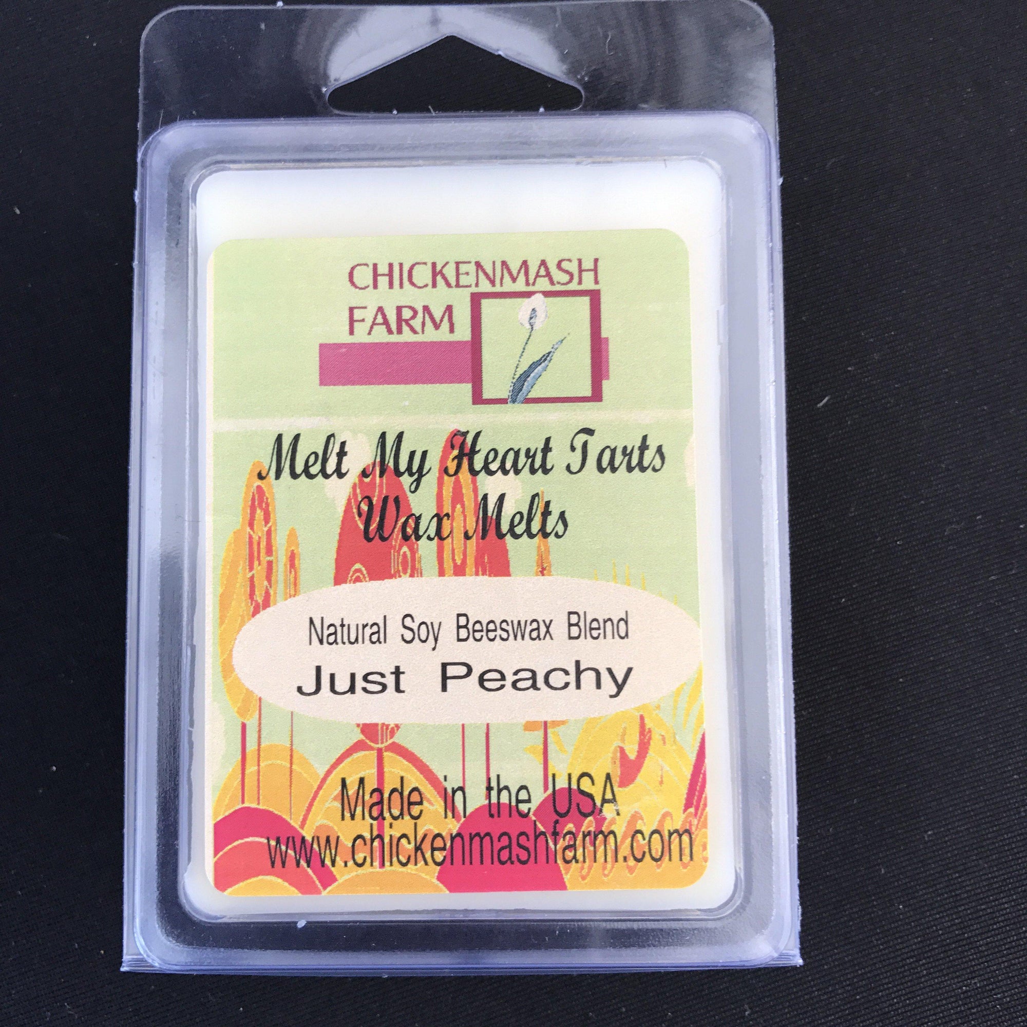 Just Peachy Candle Melts | Melt My Heart Tarts | Wax Melts-Chickenmash Farm