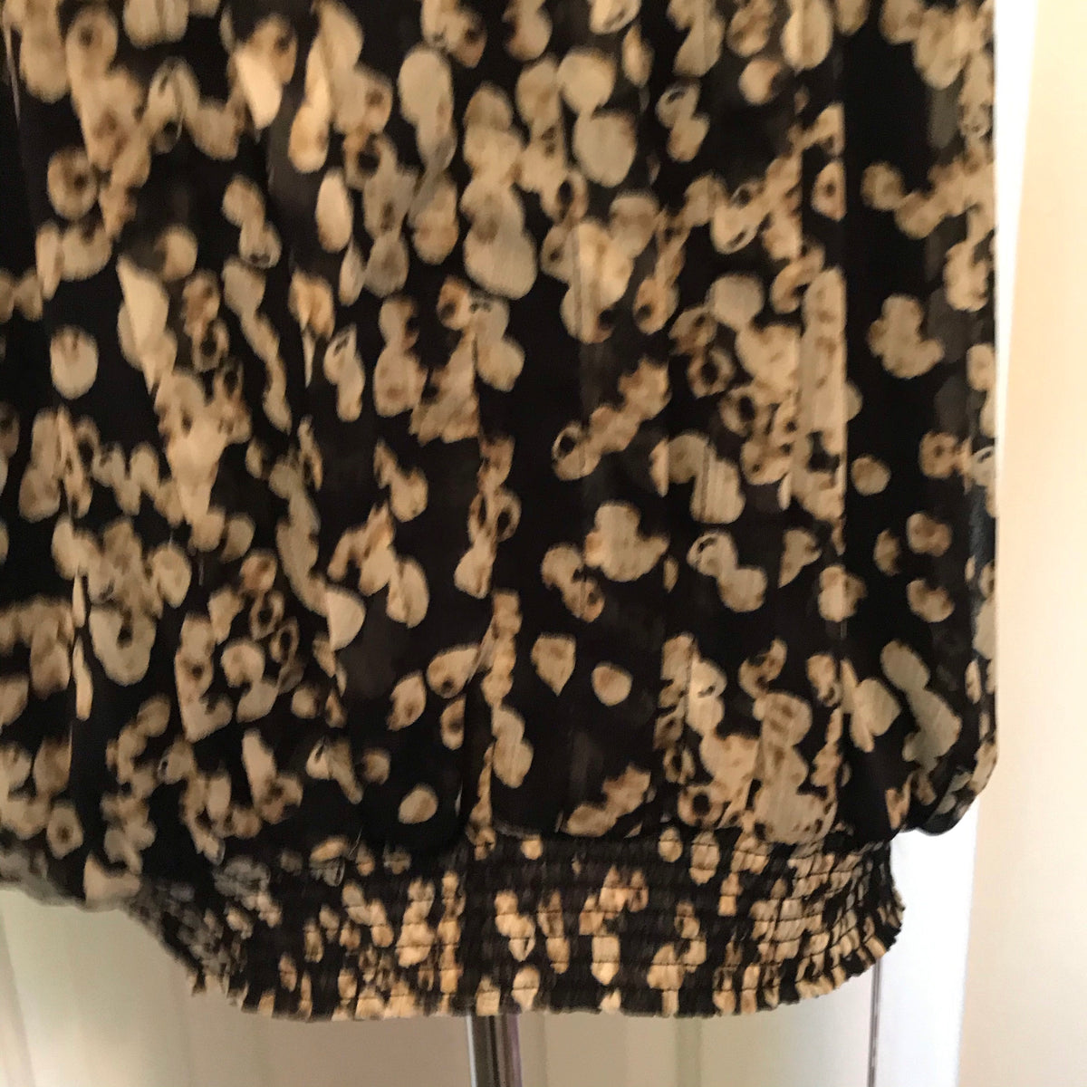 Christopher & Banks Women's Dark Blue Sheer Blouse, Size Large-Chickenmash Farm