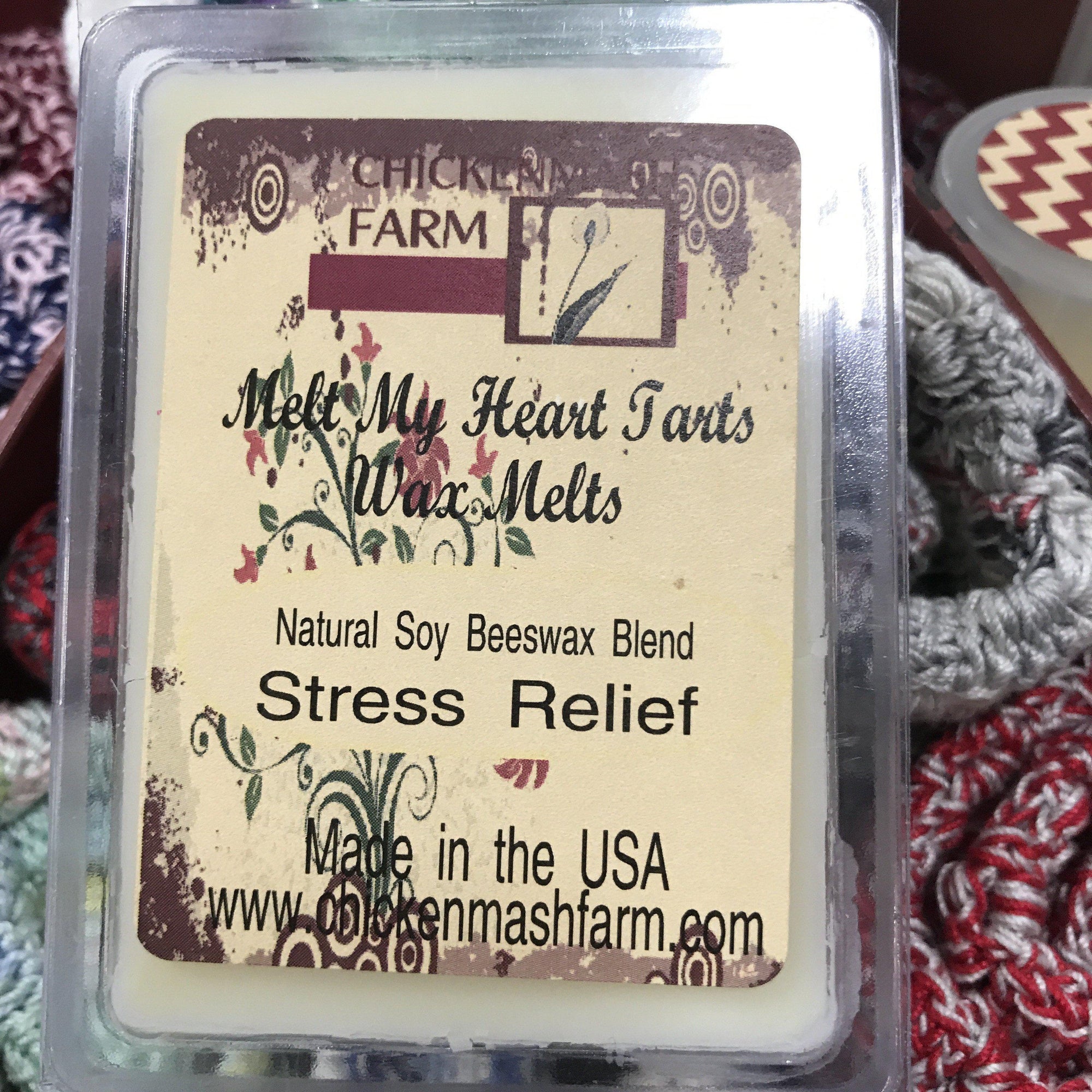 Stress Relief Melt My Heart Tarts | Candle Melts | Wax Melts-Chickenmash Farm