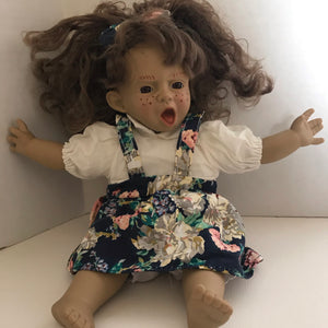 Expressions Vintage Pouting Doll 10" Girl Doll Curly Hair Doll-Chickenmash Farm