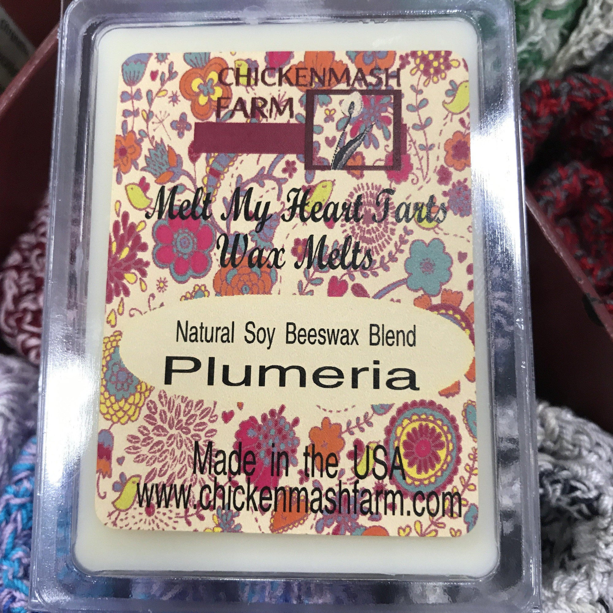 Plumeria Melt My Heart Tarts | Candle Melts | Wax Melts-Chickenmash Farm