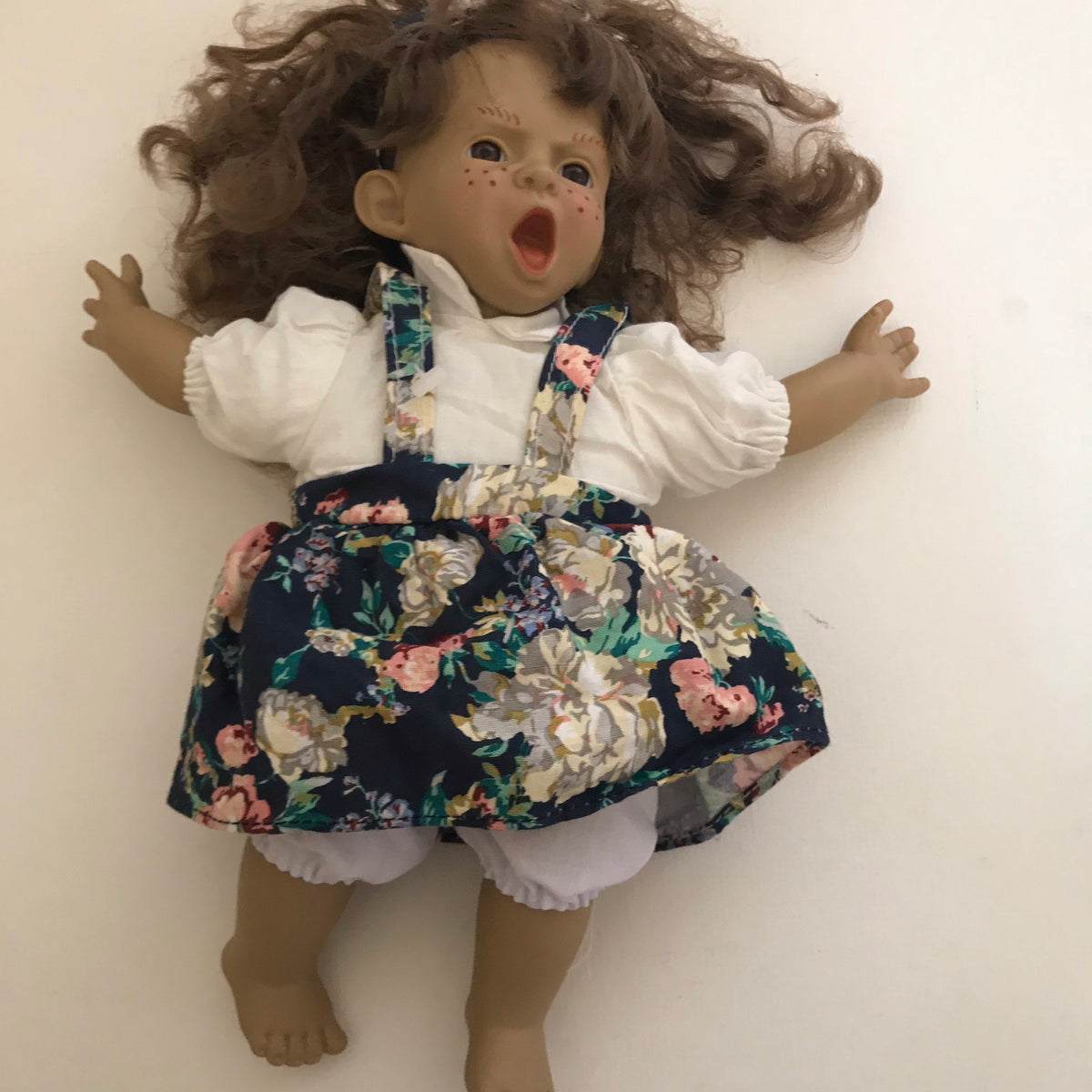 Expressions Vintage Pouting Doll 10" Girl Doll Curly Hair Doll-Chickenmash Farm