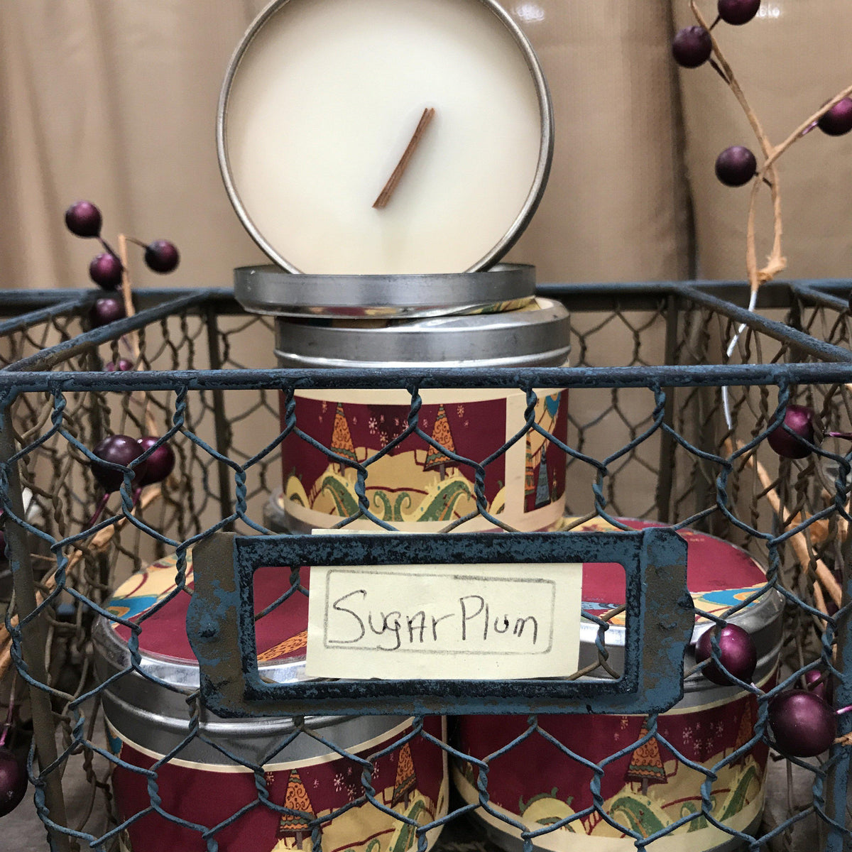 Sugar Plum Wood Wick Soy Candle-Chickenmash Farm