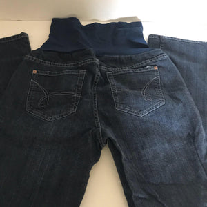 A Pea In The Pod Maternity Jeans, Full Panel Size PS-Chickenmash Farm
