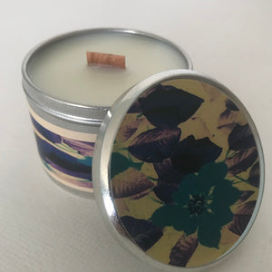 Lavender Vanilla Wooden Wick Candle | Fragrant Soy Candles-Chickenmash Farm