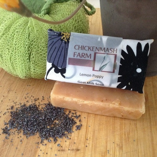 Lemon Poppy Goat Milk Soap-Chickenmash Farm