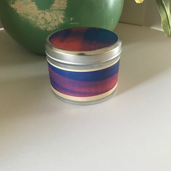 Lilac Mimosa Wood Wick Soy Candle | Crackling Sparkling Floral Travel Tin