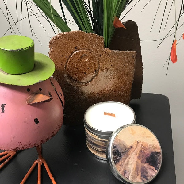 Mahogany Teakwood Candle | Wood Wick | Soy Candle