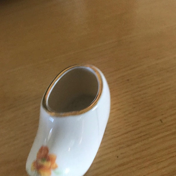 miniature porcelain dutch shoe 
