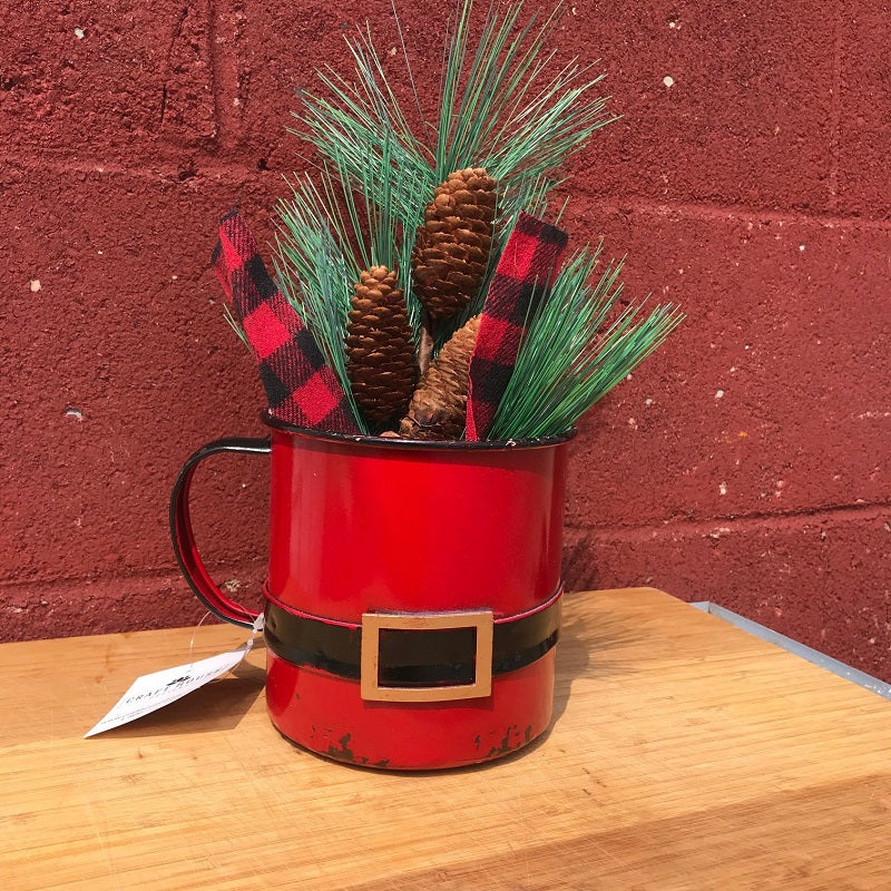 Santa Suit Mug | Holiday Decor | Christmas Mug-Chickenmash Farm