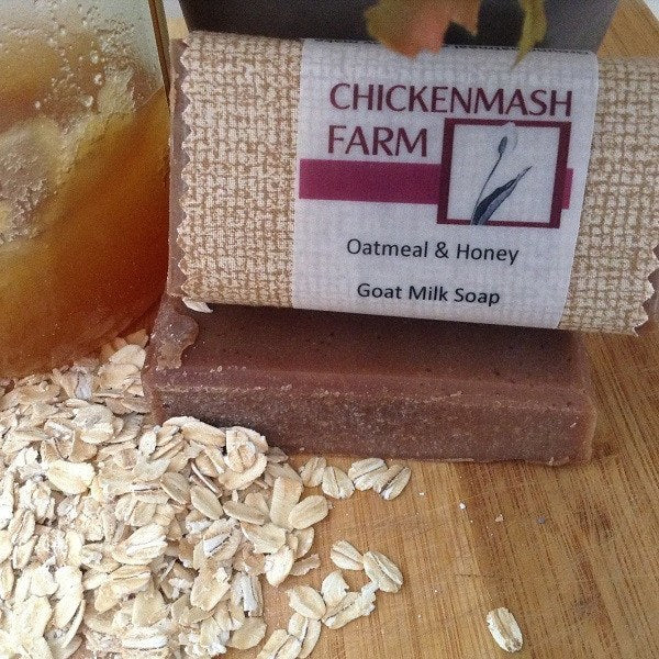Oatmeal &amp; Honey Goat Milk Soap-Chickenmash Farm