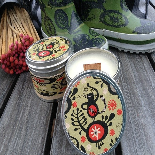 Odor Eliminator Wood Wick Soy Candle-Chickenmash Farm