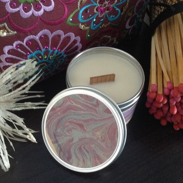 Patchouli Wood Wick Soy Wax Candle-Chickenmash Farm
