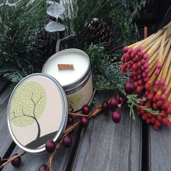 Pearberry Wood Wick Soy Wax Candle-Chickenmash Farm