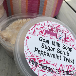 Peppermint Twist Sugar Scrub-Chickenmash Farm