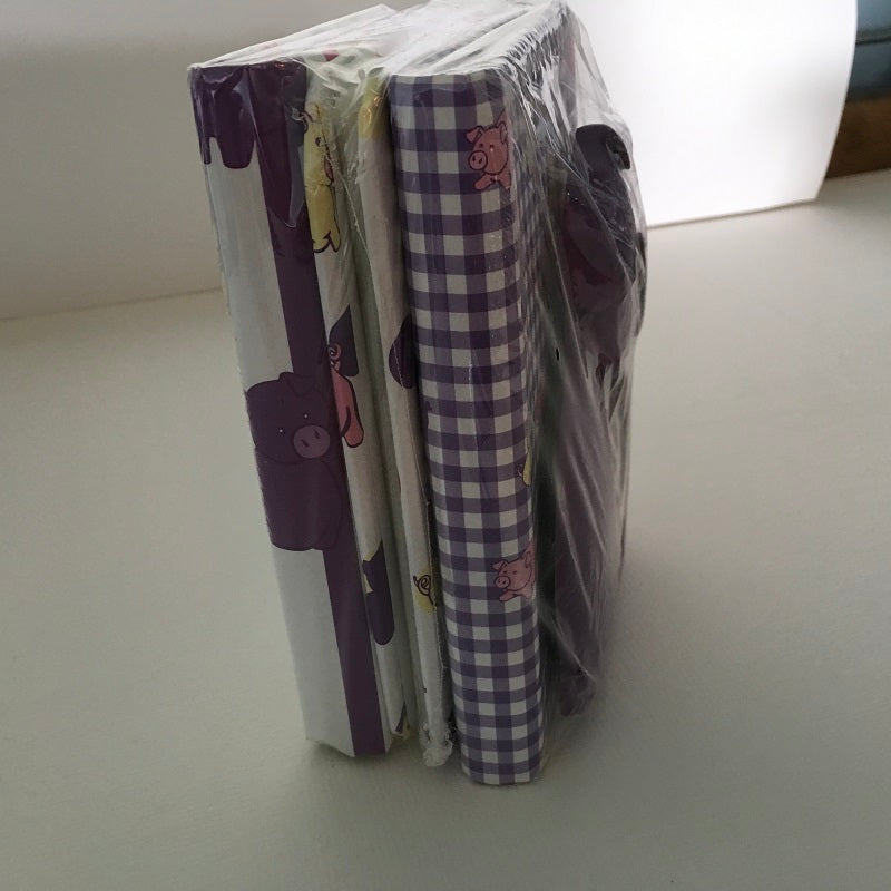 Newborn Baby Photo Album Gift Set Puple Piggy Pattern Baby Gift-Chickenmash Farm