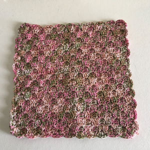 pink variegated washcloth
