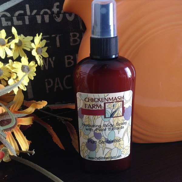 Plum Sandalwood Hydrating Body Spray-Chickenmash Farm