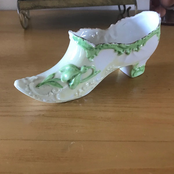 porcelain shoe gold trim