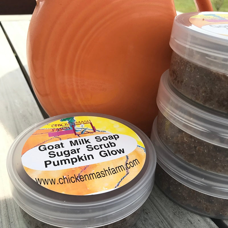 Pumpkin Glow Sugar Scrub With Goat Milk Soap-Chickenmash Farm