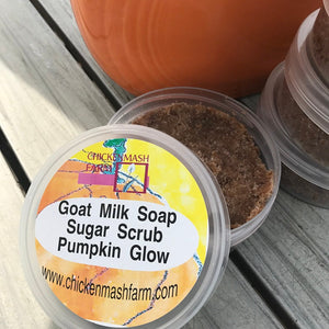 Pumpkin Glow Sugar Scrub With Goat Milk Soap-Chickenmash Farm