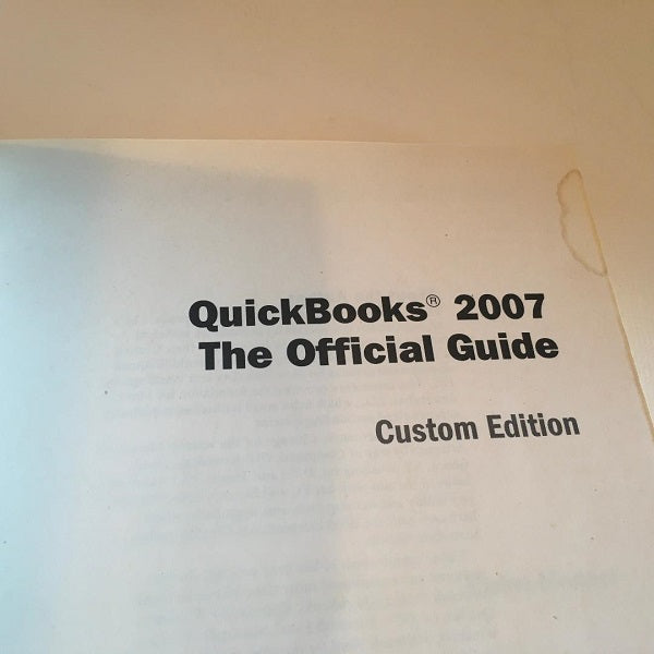 2007 QuickBooks Official Guide