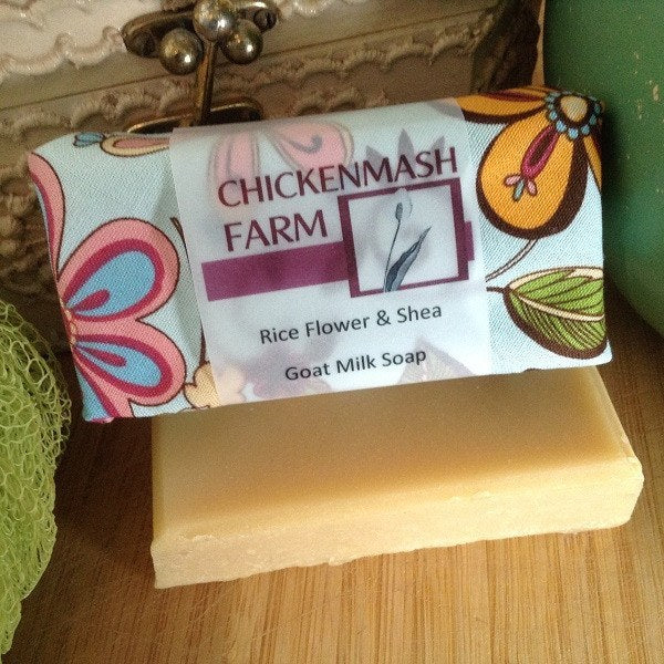 Rice Flower & Shea Goat Milk Soap-Chickenmash Farm