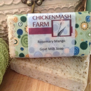 Rosemary Mango Goat Milk Soap | Handmade Goat Milk Soap Chickenmash Farm-Chickenmash Farm