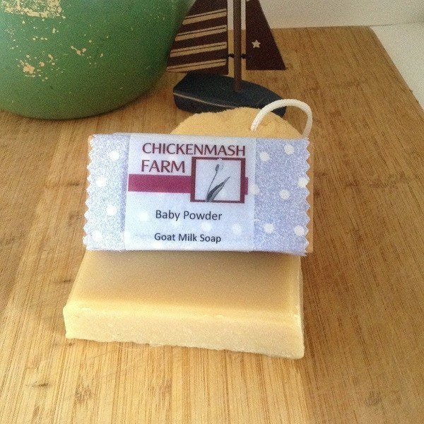 Baby Powder Goat Milk Soap-Soap-Chickenmash Farm