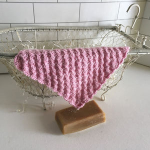 soft pink washcloth