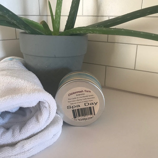 spa day wood wick candle