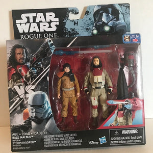 Star Wars Action Figures Baze Malbus and Rose 