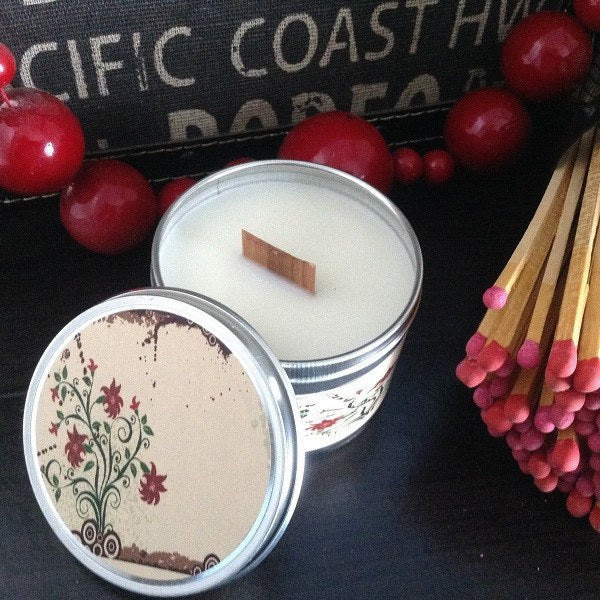 Stress Relief Wooden Wick Soy Candle-Chickenmash Farm