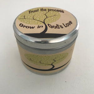 Grow in God's Love Inspirational Candle | Pearberry Scented Candle-Chickenmash Farm