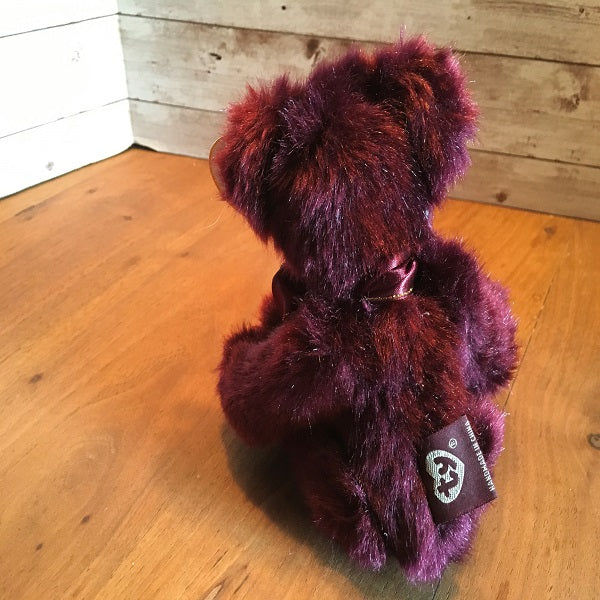 TY Burgundy Bear Back View 