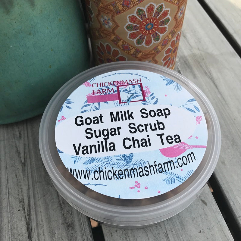 Vanilla Chai Tea Sugar Scrub With Goat Milk Soap-Chickenmash Farm