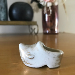 vintage porcelain miniature shoe clog