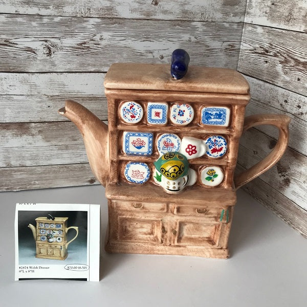Teapot Welsh Dresser Swineside Pottery Collectible - Chickenmash Farm