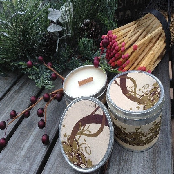 Warm Gingerbread Wood Wick Soy Candle-Chickenmash Farm