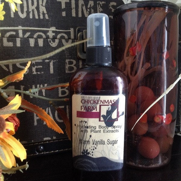 Warm Vanilla Sugar Hydrating Body Spray-Chickenmash Farm